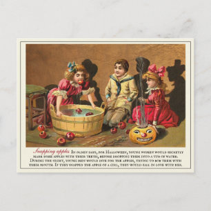 Vintage Victorian ErstMedan Halloween Traditions Vykort
