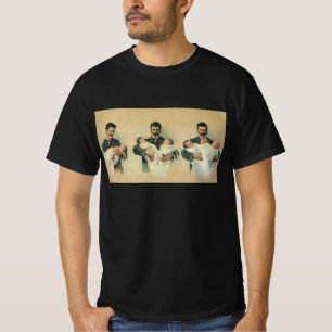 Vintage Victorian Fars dag, det är trillingar! T Shirt