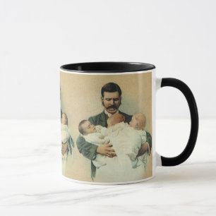 Vintage Victorian Fars dag, det är Triplets! Mugg
