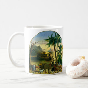 Vintage Victorian Folk Art, Noahs Ark av Hidley Kaffemugg