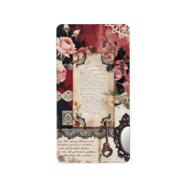 Vintage Victorian Gothic Adressetikett