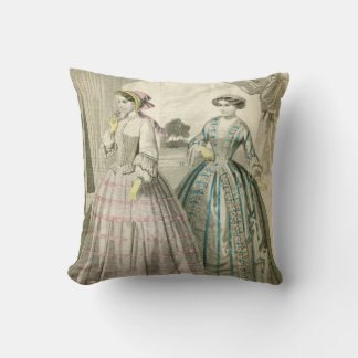 Vintage Victorian Mode Square Dekorativ kudde