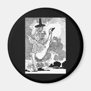 Vintage Victorian Mor Goose av Charles Robinson Magnet