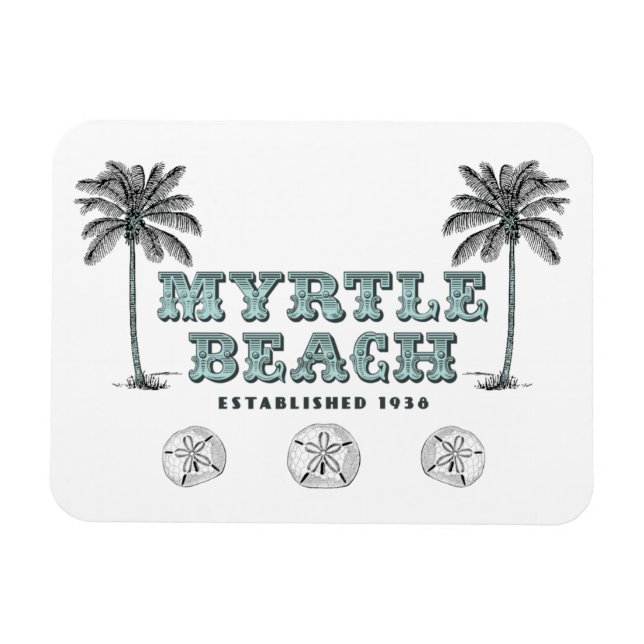 Vintage Victorian Myrtle Beach South Carolina Magnet (Horisontell)