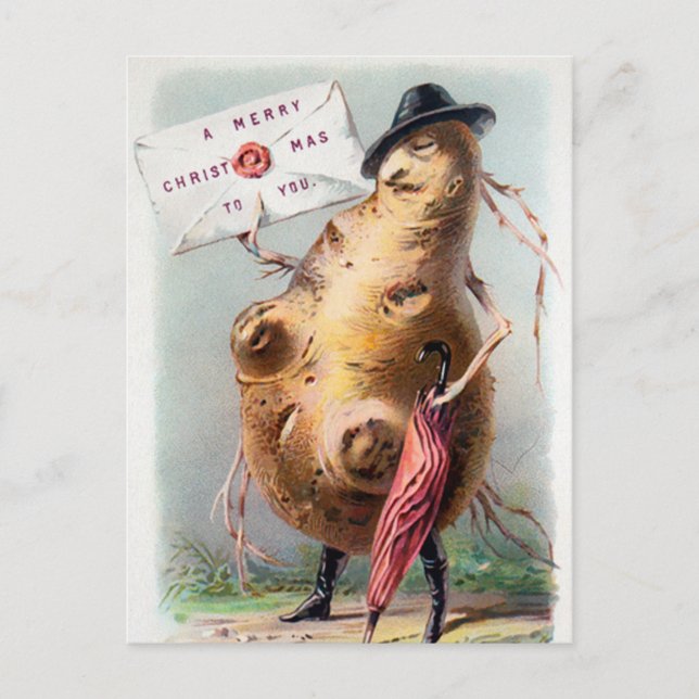 Vintage Victorian Odd-jul Vykort (Framsida)