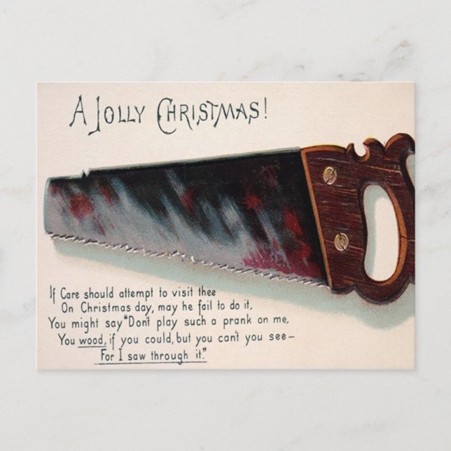 Vintage Victorian Odd-jul Vykort (Framsida)