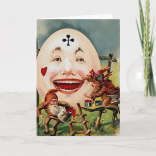 Vintage Victorian Odd Påsk Card Helgkort