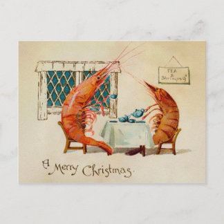 Vintage Victorian Odd Shrimp Vykort