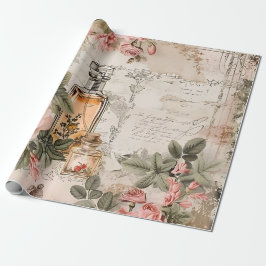 Vintage Victorian Parfym Decoupage Presentpapper