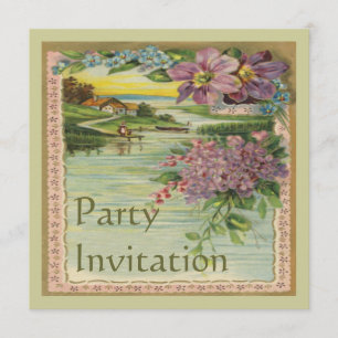 Vintage Victorian Party-inbjudan Inbjudningar