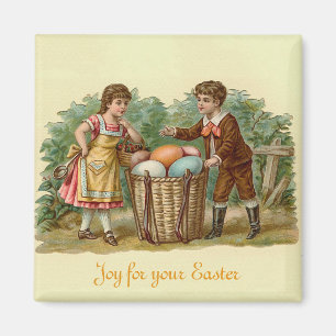 Vintage Victorian Påsk Magnet
