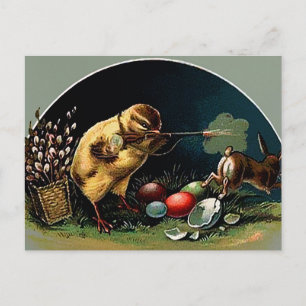 Vintage Victorian Påsk Vykort