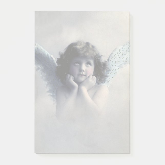 Vintage Victorian Photo Angel Post-it Block (Framsida)