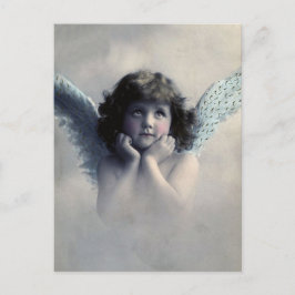 Vintage Victorian Photo Angel Vykort