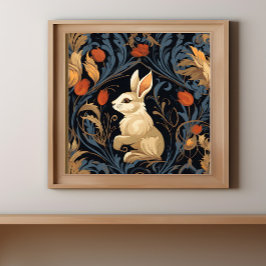 Vintage Victorian Rabbit Poster