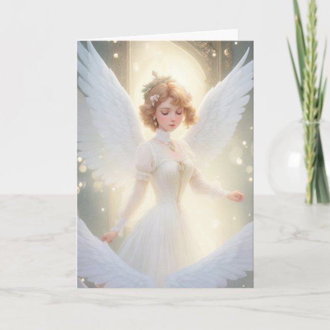 Vintage Victorian Retro-Helgdag Julfär Kort (Framsida)