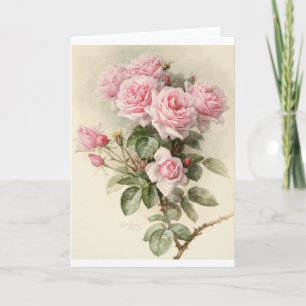 Vintage Victorian Romantic Ro Kort