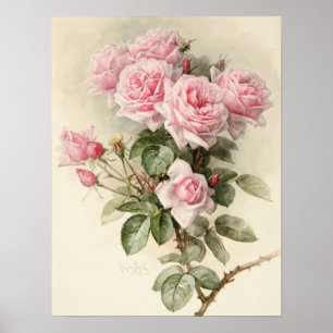 Vintage Victorian Romantic Ro Poster
