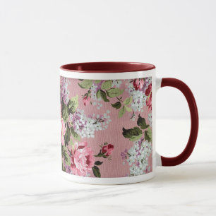 Vintage Victorian Rosor och Lilacs Mugg