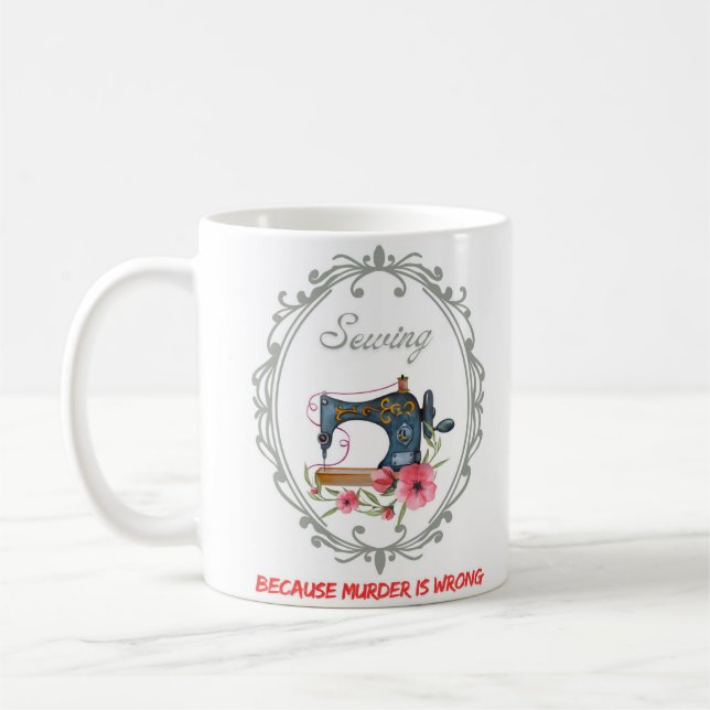 Vintage Victorian Sewing Kaffemugg (Vänster)