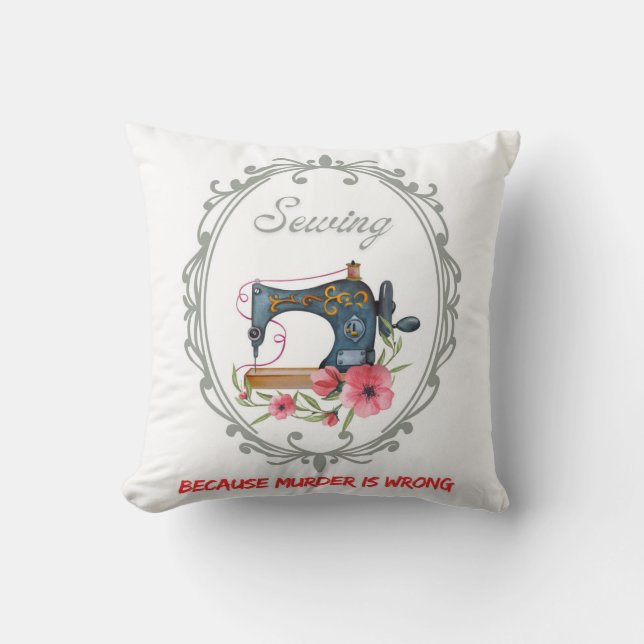 Vintage Victorian Sewing Kudde (Framsida)