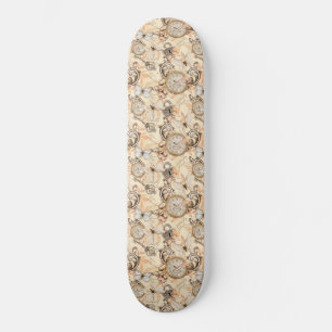 Vintage Victorian Shabby chic Land Mönster Mini Skateboard Bräda 18,5 Cm