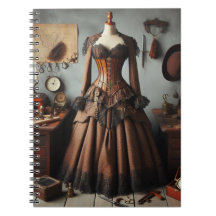 Vintage Victorian Steampunk Dam Detektiv Dress