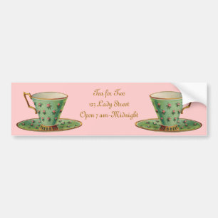 Vintage Victorian Tea Kopp Bildekal
