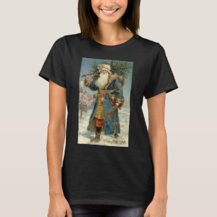 Vintage Victorian Tomte med julgran Tee Shirt