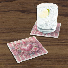 Vintage Victorian Valentine Blommigt Heart