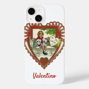 Vintage Victorian Valentine Day, Boy in Heart