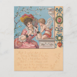 Vintage Victorian Valentine från henne Vykort
