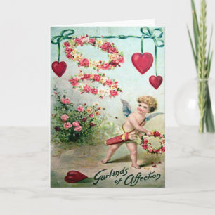 Vintage Victorian Valentine Helgkort