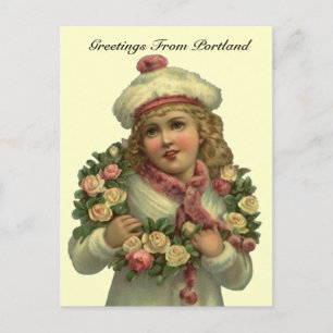 VINTAGE VICTORIAN w/ RO Portland ELLER POSTCARD Vykort