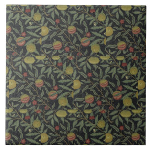 Vintage Victorian William Morris Fruit Lövs Kakelplatta