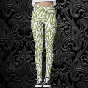Vintage Victorian Willow Lövs av William Morris Leggings