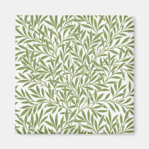 Vintage Victorian Willow Lövs av William Morris Magnet