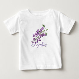 Vintage/Victorian Wisteria Flowers Personnalized Tee Shirt