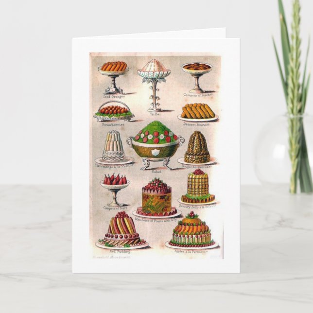 Vintage - Victorianefterrätter, Kort (Framsida)