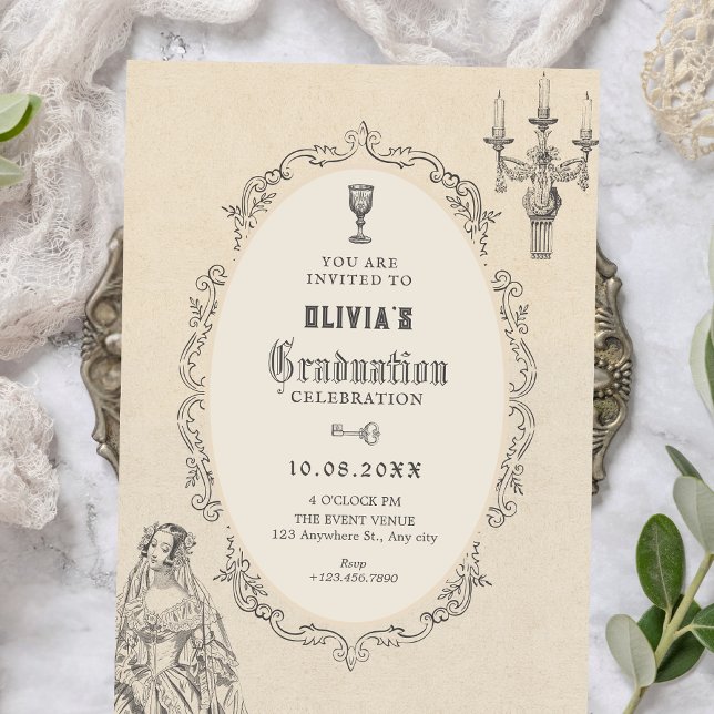 Vintage victoriansk examen inbjudningar (Skapare uppladdad)