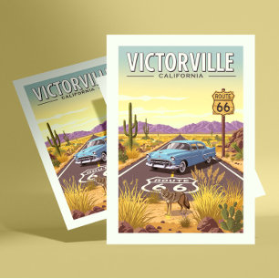 Vintage Victorville California Vykort