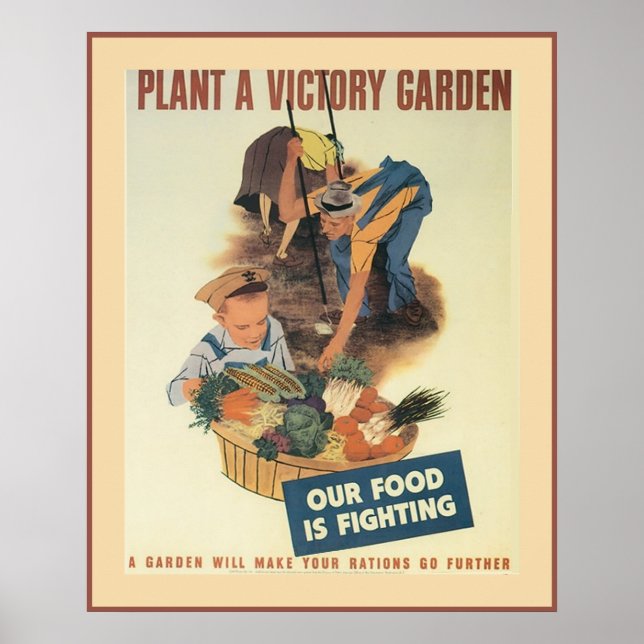 Vintage Victory Garden Poster (Framsidan)