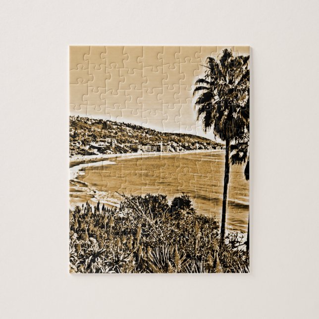 vintage vid lagunstrand pussel (Vertikal)