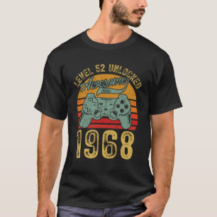 Vintage Video Gamers Level 52 UnLocked Fantastisk T Shirt