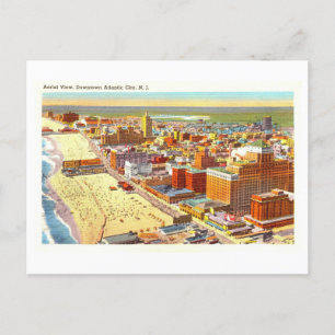 Vintage View of Atlantic City, New jersey Vykort