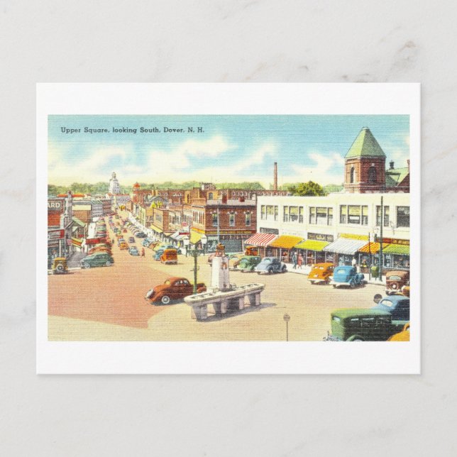 Vintage View of Dover, New Hampshire Vykort (Framsida)