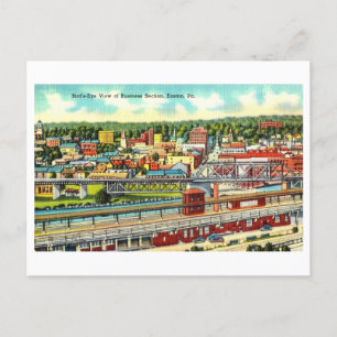 Vintage View of Easton, Pennsylvania. Vykort