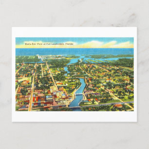Vintage View of Fort Lauderdale, Florida Vykort