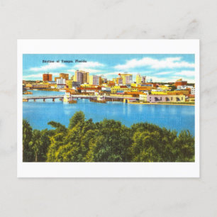 Vintage View of Tampa, Florida. Vykort