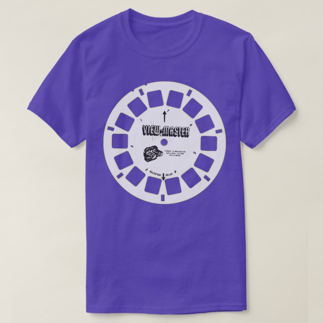 Vintage Viewmaster Reel T Shirt (Design framsida)